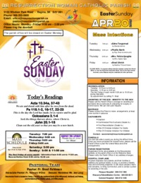 April 20 2025 Bulletin and Inserrts
