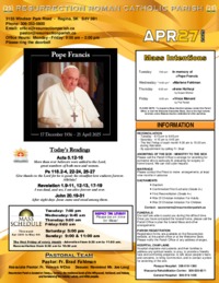 April 27 2025 Bulletin and Inserts