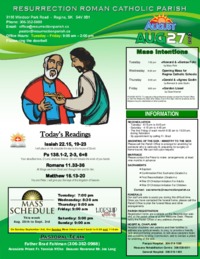 August 27 2023 Bulletin and Inserts