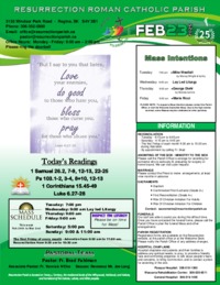 February 23 2025 Bulletin and Inserts