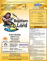January 12 2025 Bulletin and Inserts
