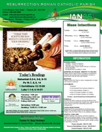 January 26 2025 Bulletin and Inserts