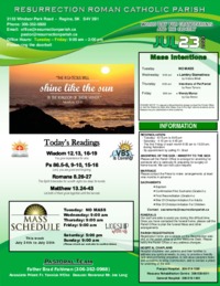 July 23rd 2023 Bulletin and Inserts