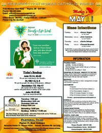 May 11 2025 Bulletin and Inserts